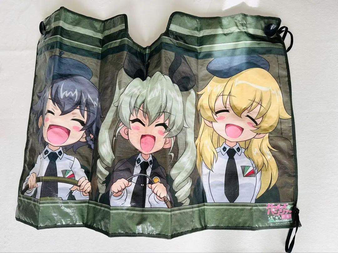 ガールズ&パンツァー 劇場版　サンシェード　アンチョビ　カルパッチョ　ペパロニ Amazon.co.jp: ガールズ＆パンツァー ガルパン サンシェード