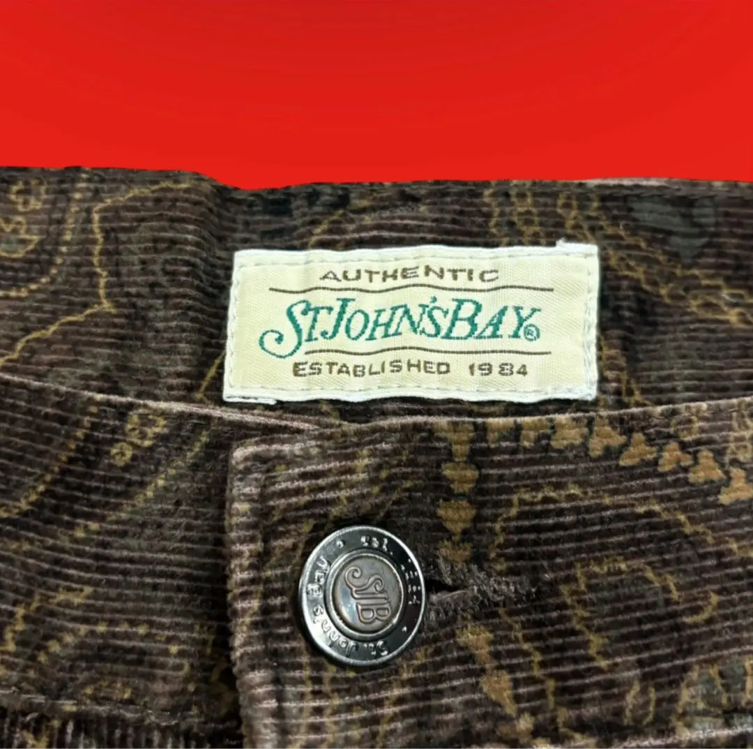 USA古着 90s ST.JOHN‘SBAY チノパン 2タック ワイド ワーク USA古着 90s ST.JOHN'SBAY チノパン 2タック ワイド ワーク
