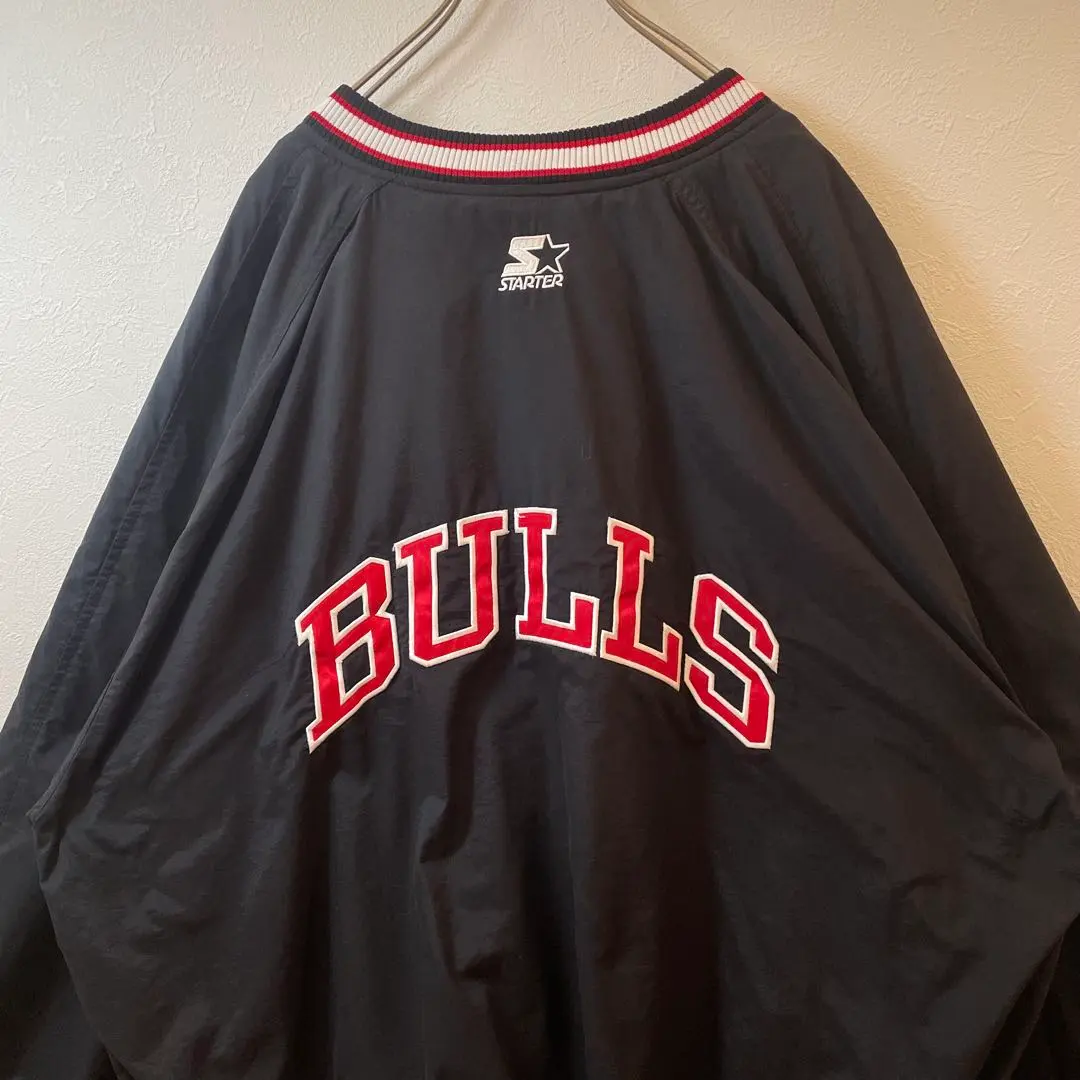 【激レア】NBA ブルズ　ナイロンジャケット　プルオーバー　ゲームシャツ 2025年最新】STARTER BULLS プルオーバーの人気アイテム - メルカリ