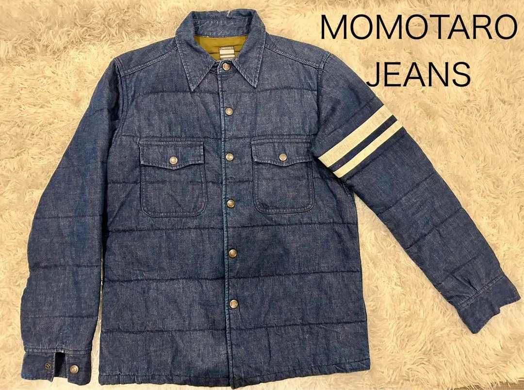 桃太郎ジーンズ デニムジャケット 42 MJ2105 新品未使用 若干シミあり 桃太郎ジーンズ MOMOTARO JEANS 桃太郎ジーンズ 15.7oz 出陣