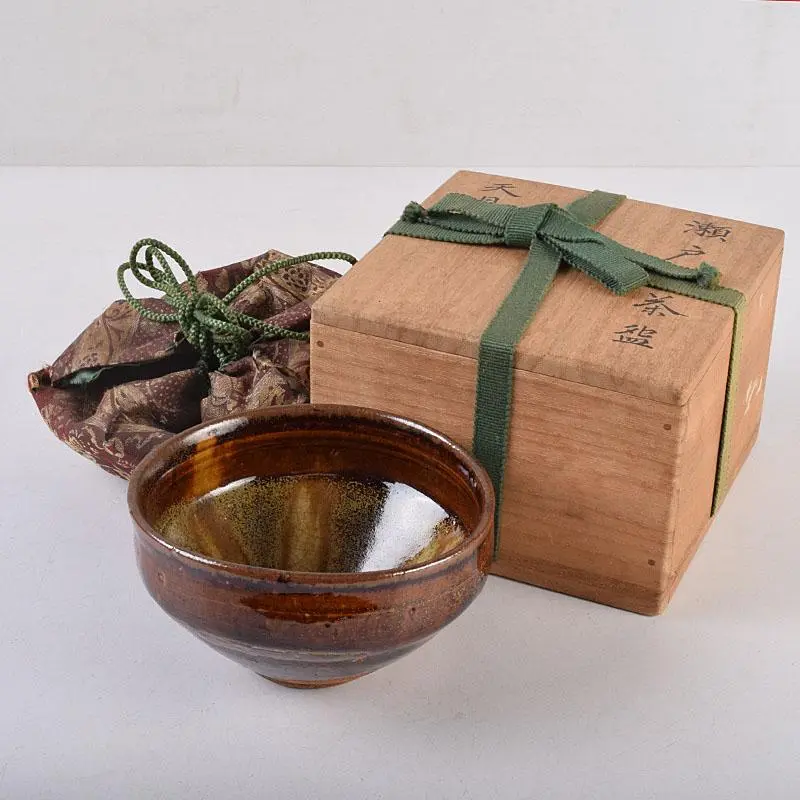 茶道具 天目茶碗（てんもくちゃわん） 新油滴天目茶碗セット (真