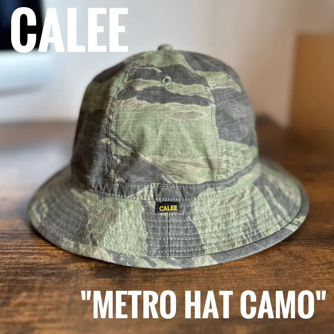 CALEE バケットハット ダークブルー ストライプ CALEE バケットハット ダークブルー ストライプ 帽子