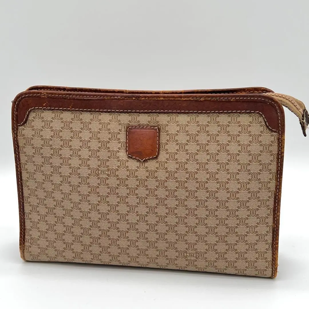 【良品】CELINE 馬車紋 手拿包 手提包 二手包 古董包 的縮圖