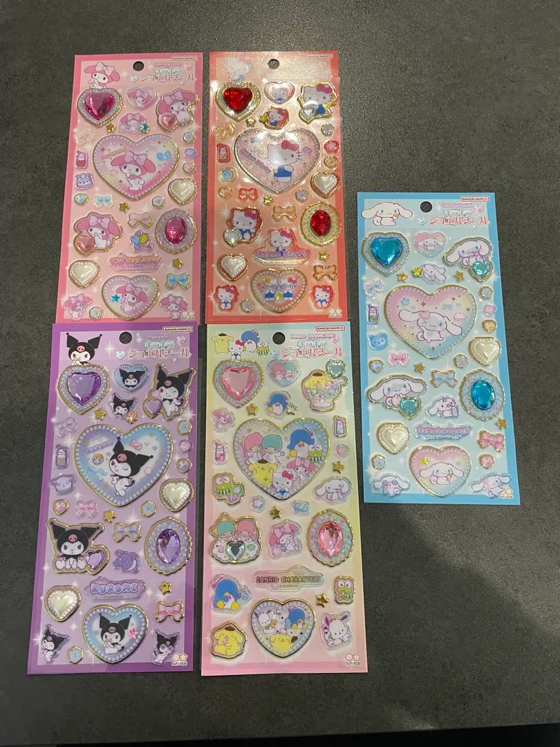 閃亮 寶石貼紙 Sanrio 三麗鷗 Kitty Kuromi My Melody 的縮圖