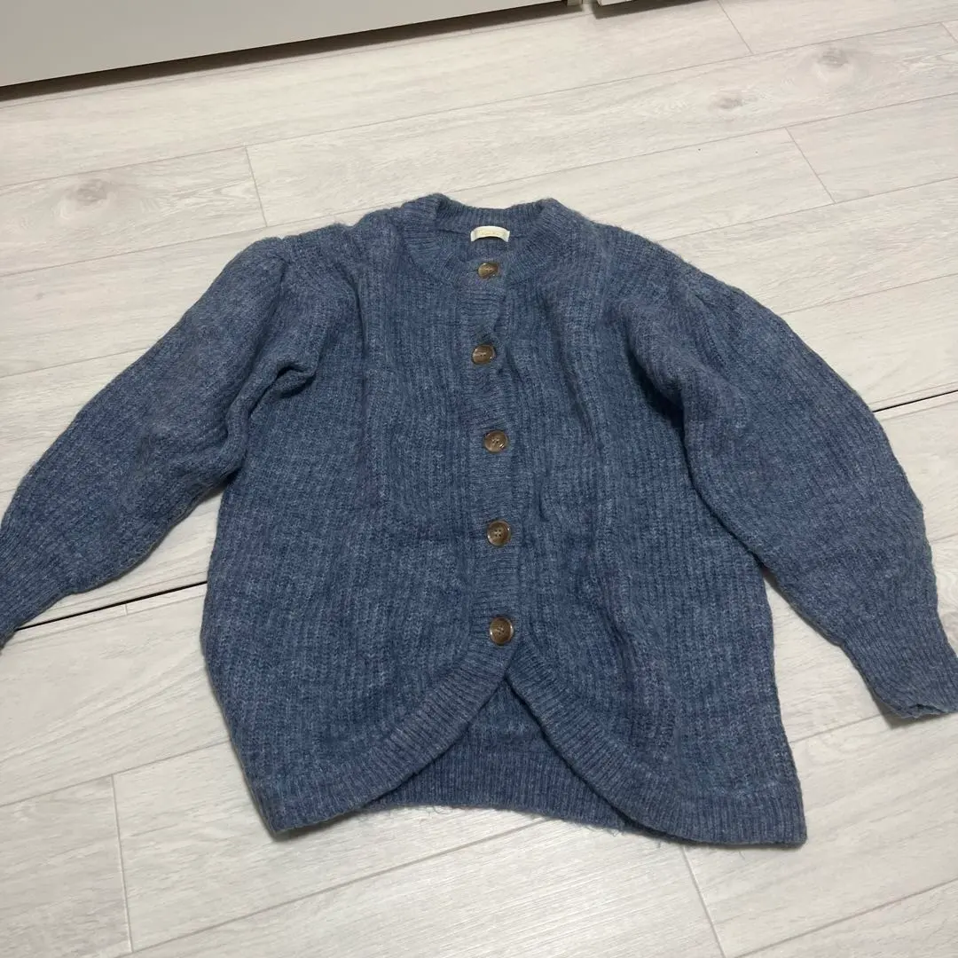 Thumbnail of Blue long sleeve knit Earth Music & Ecology