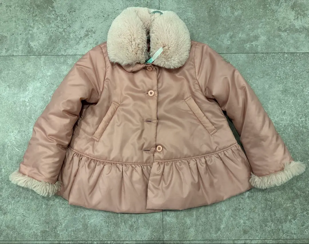 Thumbnail of [Price Reduced] familiar Down Coat with Fur 90 Pink