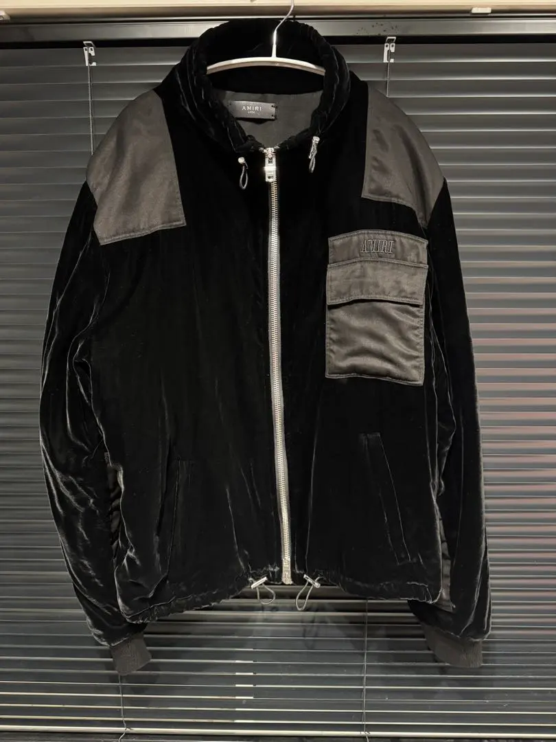 美品AMIRI 燈芯絨拼接天鵝絨外套 L 的縮圖