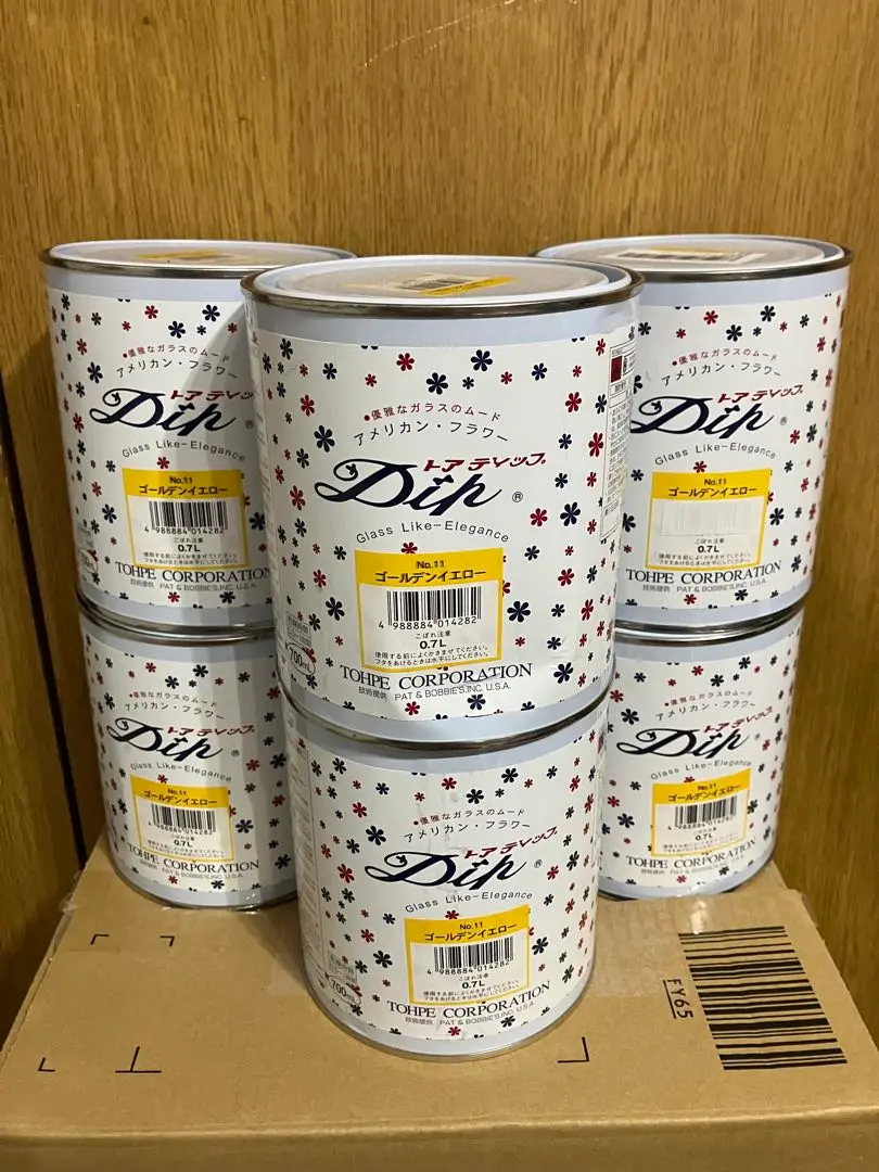 トウペ アメリカンフラワー ディップ液 700ml ゴールデンイエロー 2個 トウペ アメリカンフラワー ディップ液 700ml ゴールデン