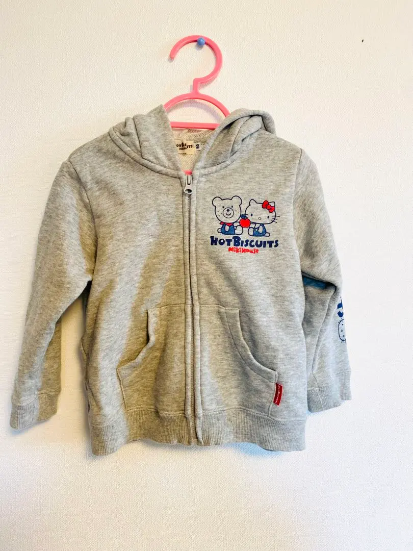 【穿著2-3次】Hot Biscuits Kitty 合作款 連帽外套 90 的縮圖