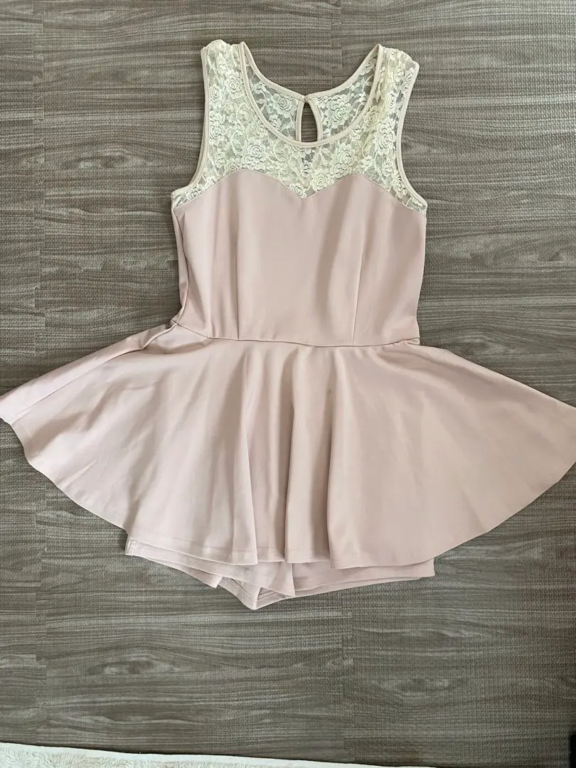 Thumbnail of Pink Lace Sleeveless Mini Dress