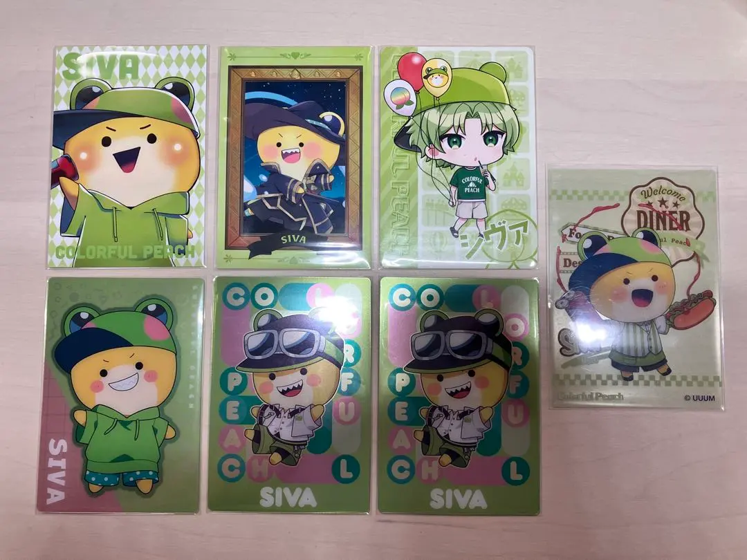 Thumbnail of Colorful Peach Shiva Trading Card