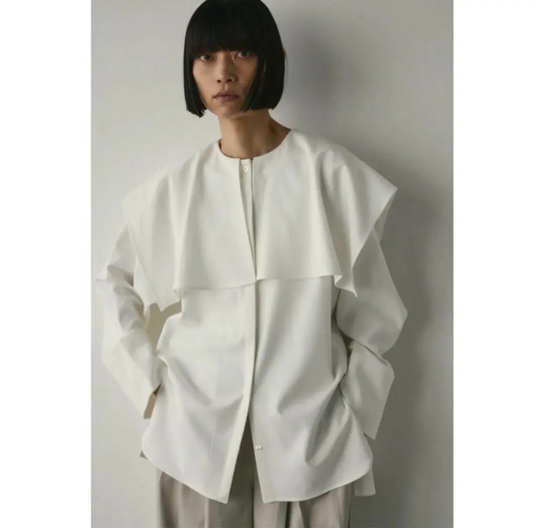 Thumbnail of 【Excellent Condition】STYLEMIXER Big Collar Shirt White Stamiki