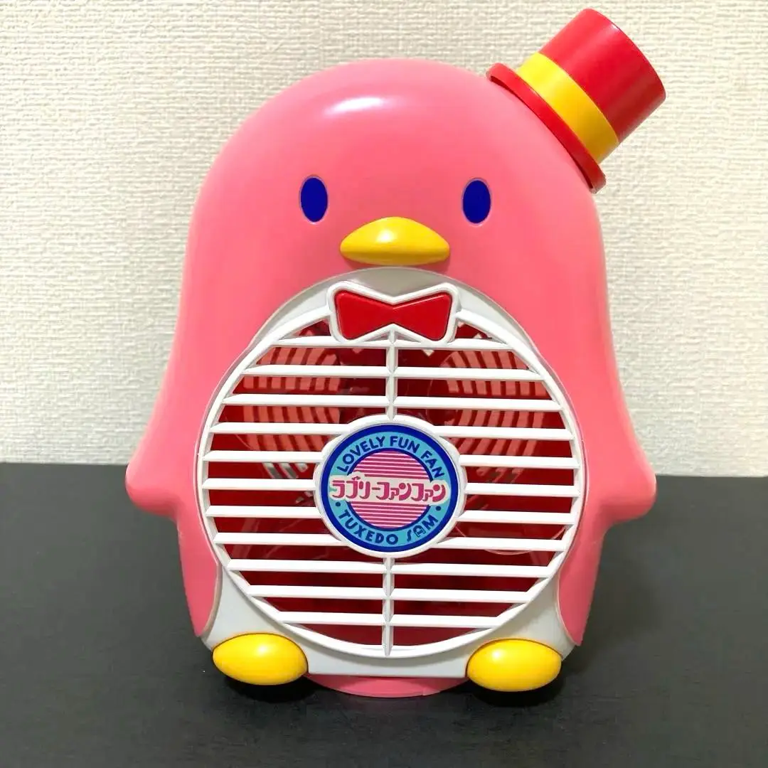【激レア　レトロ】サンリオ タキシードサム　ペンギン型 卓上扇風機 S20QQ 激レア レトロ】サンリオ タキシードサム ペンギン型 卓上扇風機
