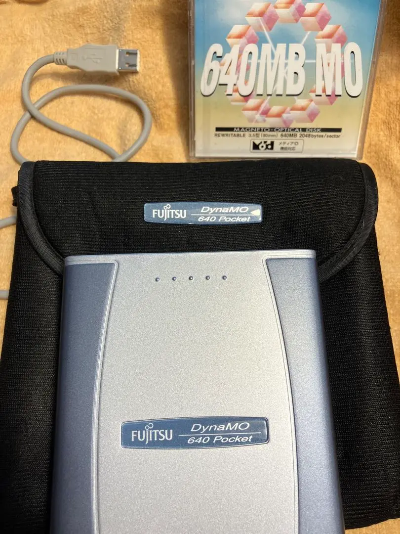 動作確認済【FUJITSU】ポータブルMO DynaMO 640LT - メルカリ