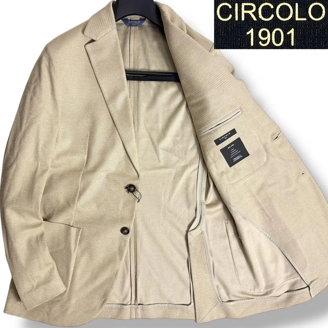 CIRCOLO テーラードジャケット ベージュ 38 総柄 カジュアル 2025年最新】CIRCOLO1901 カラー：ベージュ系 テーラード