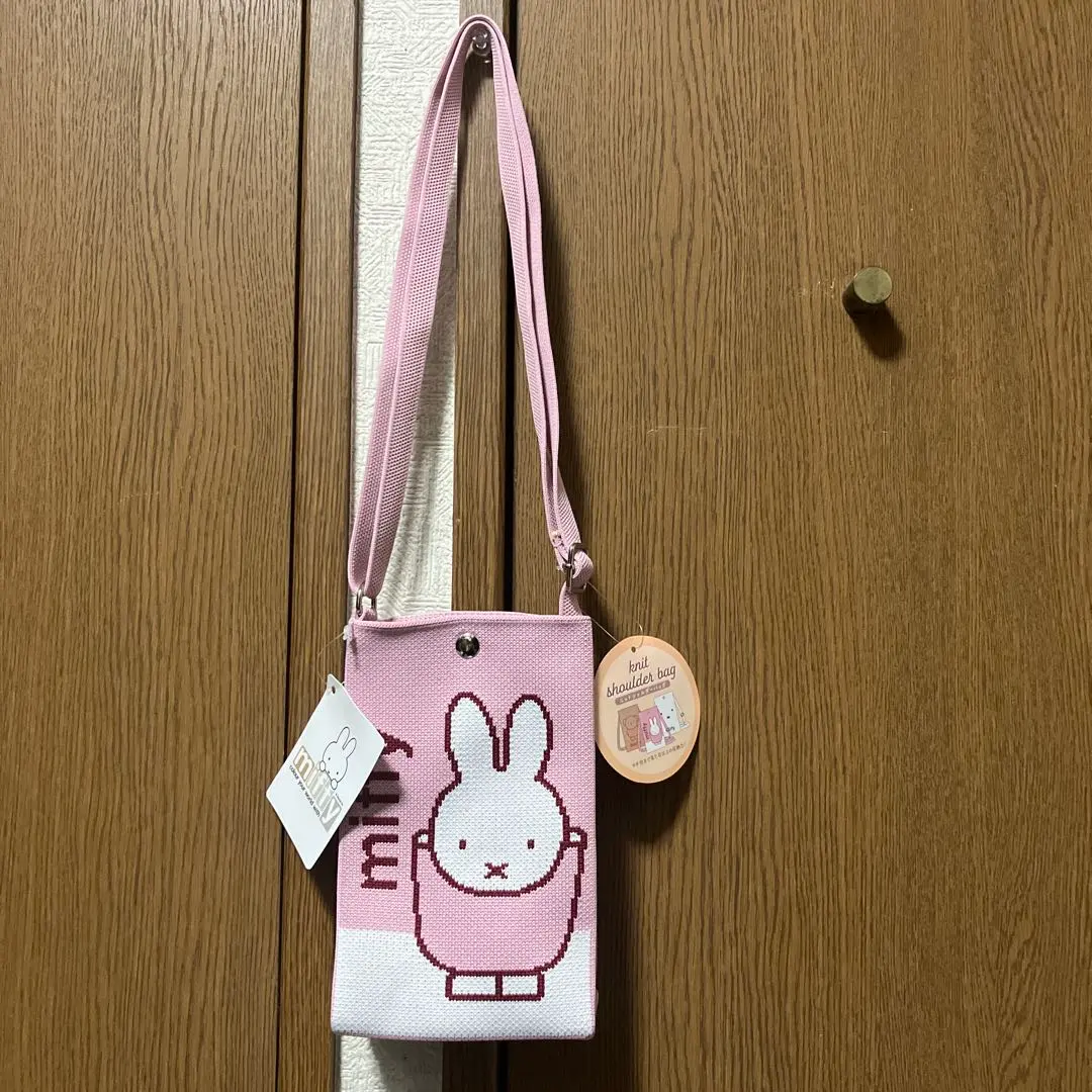 Thumbnail of Miffy Knit Shoulder Bag MF-380 Pink