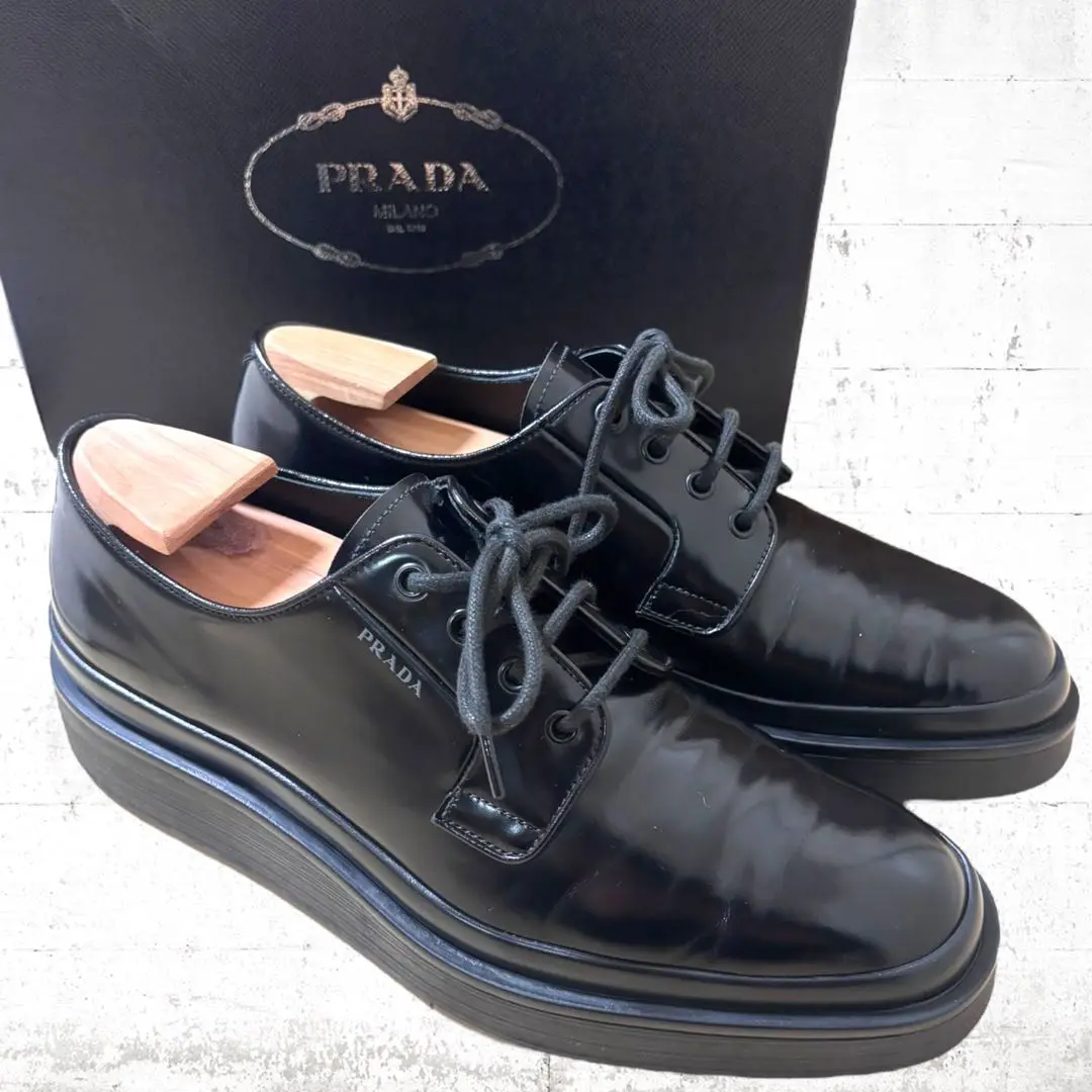【一部予約販売中】 2025年最新】プラダ Prada 厚底ダービーの人気アイテム - メルカリ 靴