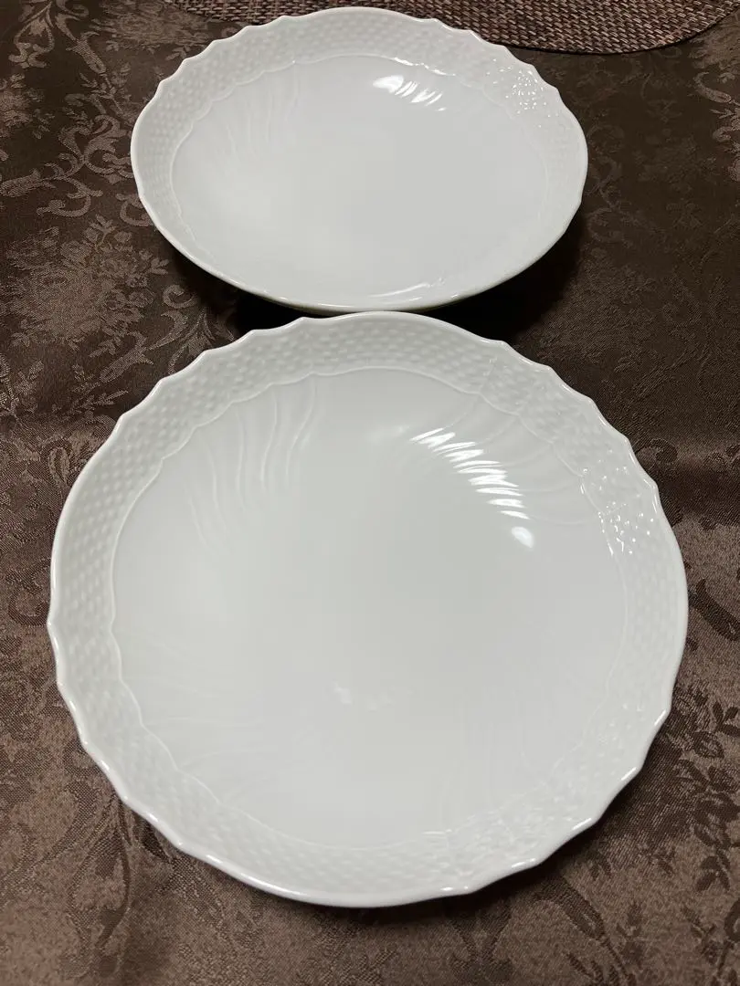【むぎちょこ様】専用２枚 ジノリ ベッキオホワイト 盛り皿 ジノリ1735／リチャード ジノリ（GINORI 1735／Richard Ginori