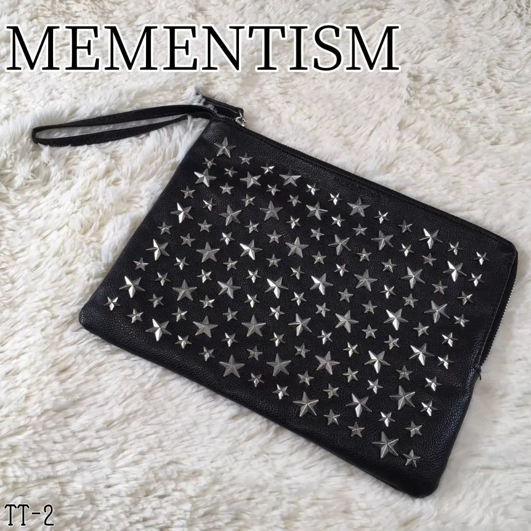 MEMENTISM スタッズ クラッチバック ⭕️ 未使用品 ⭕️ MEMENTISM 凄かっ - スタッズ クラッチバッグ
