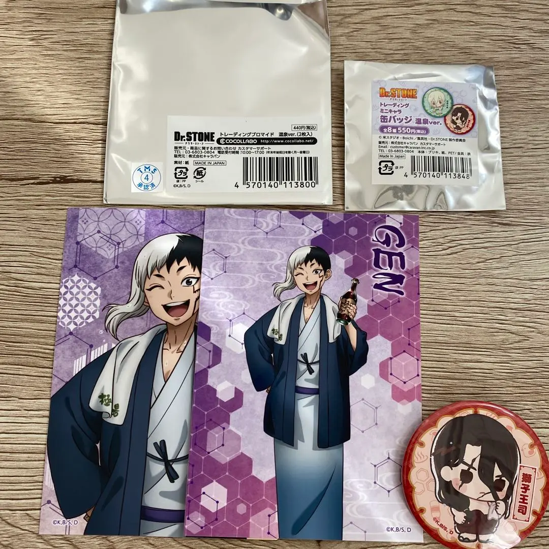 dr.stone 極楽湯 石神千空 缶バッジ 10個 温泉 浴衣 dr.stone 極楽湯 石神千空 缶バッジ 10個 温泉 浴衣 A（TENITOL