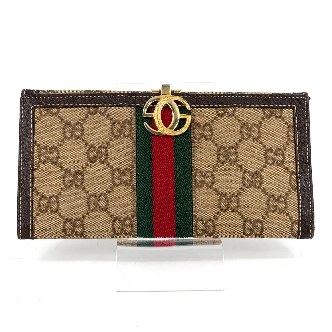 Thumbnail of Excellent Condition GUCCI Gucci Long Wallet Sherry Old Gucci Vintage