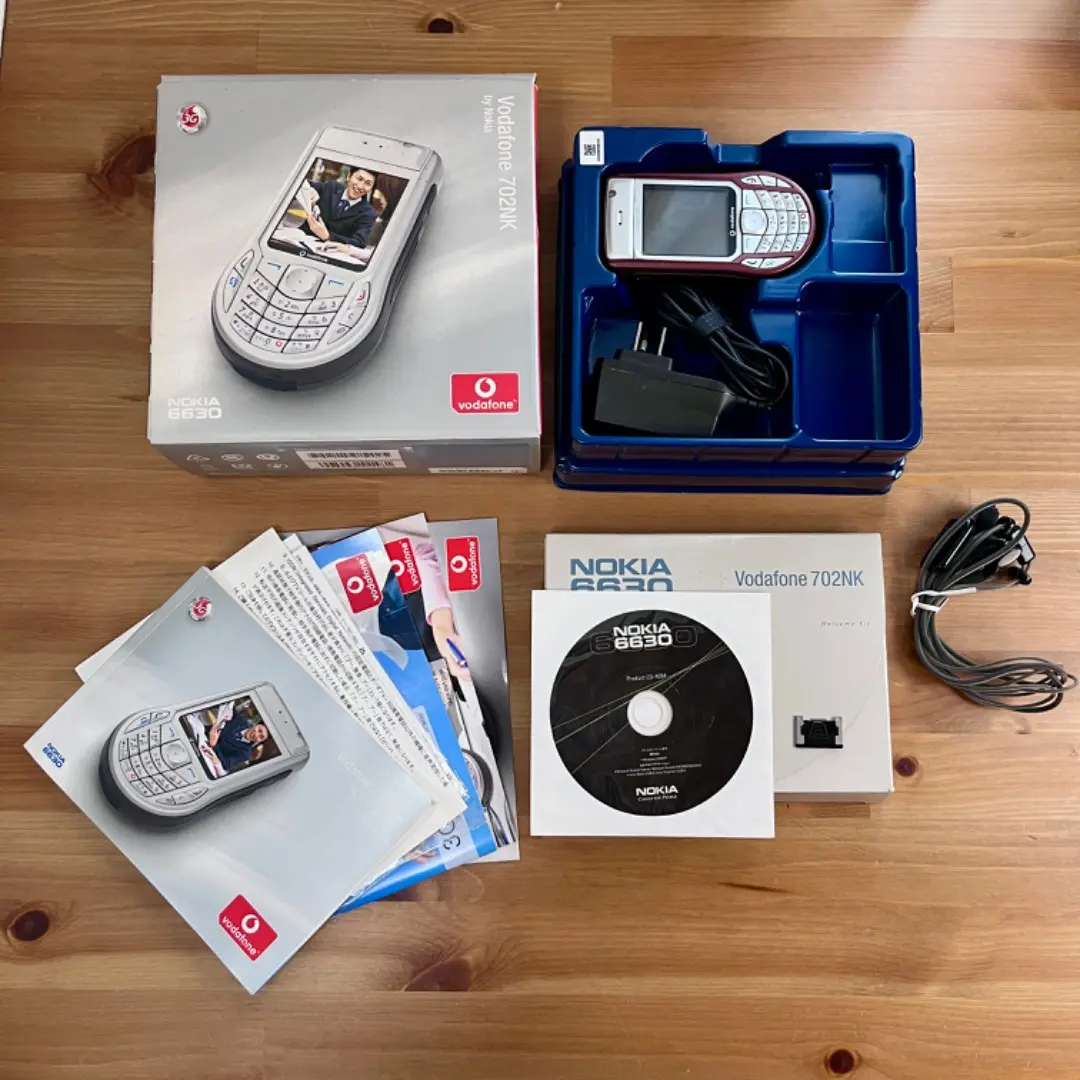 ノキアNOKIA　vodafone　携帯電話『6630』純正バッテリー付 ノキアNOKIA vodafone 携帯電話『6630』純正バッテリー付 - メルカリ