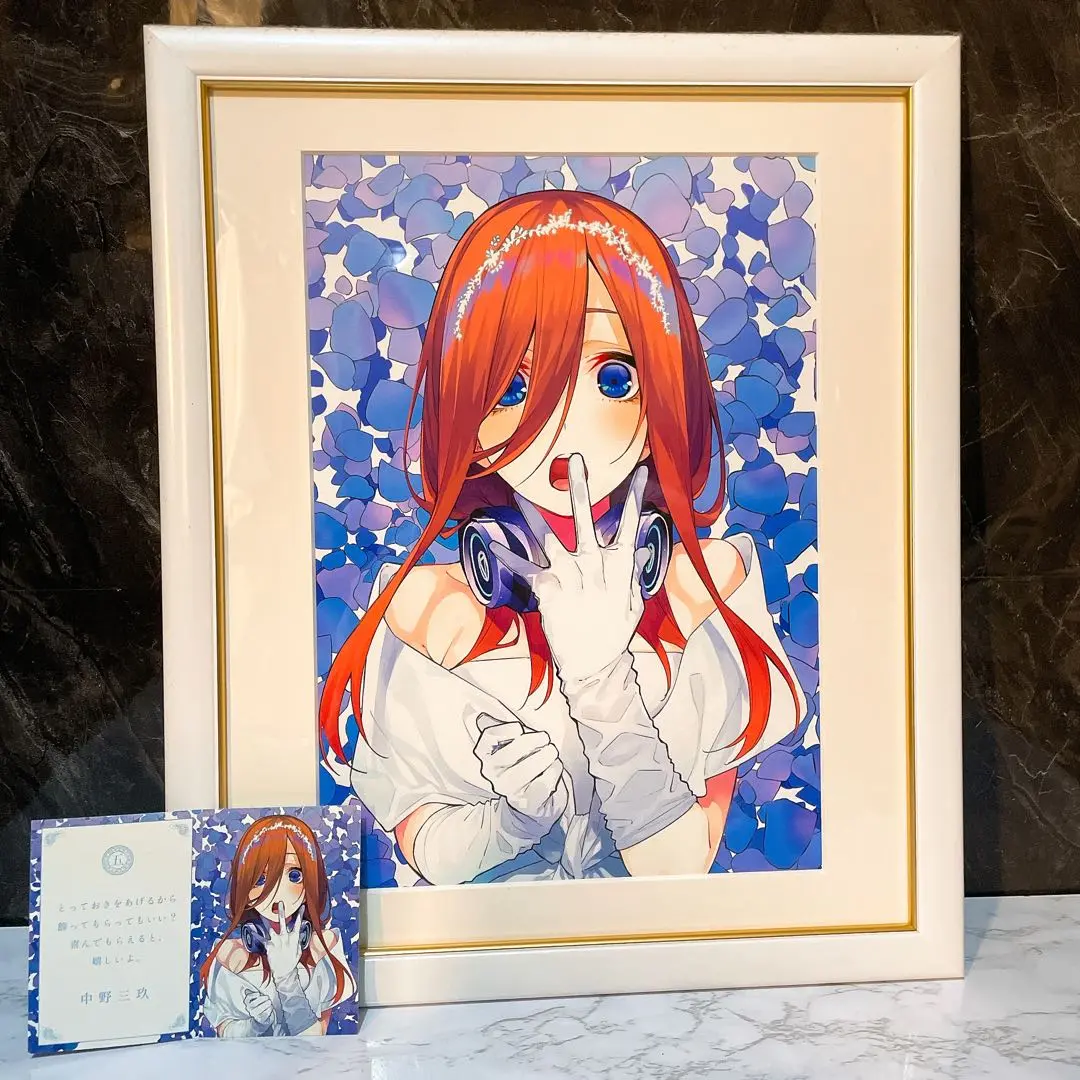 五等分の花嫁　中野四葉　anique 額装絵 五等分の花嫁 中野三玖 | Anique,