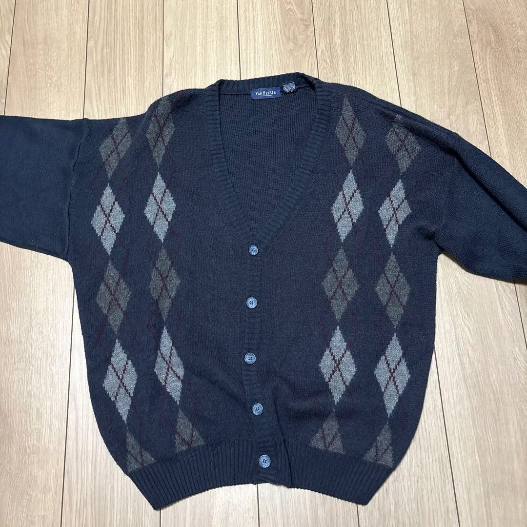 Thumbnail of Van Heusen Argyle Pattern Cardigan XL