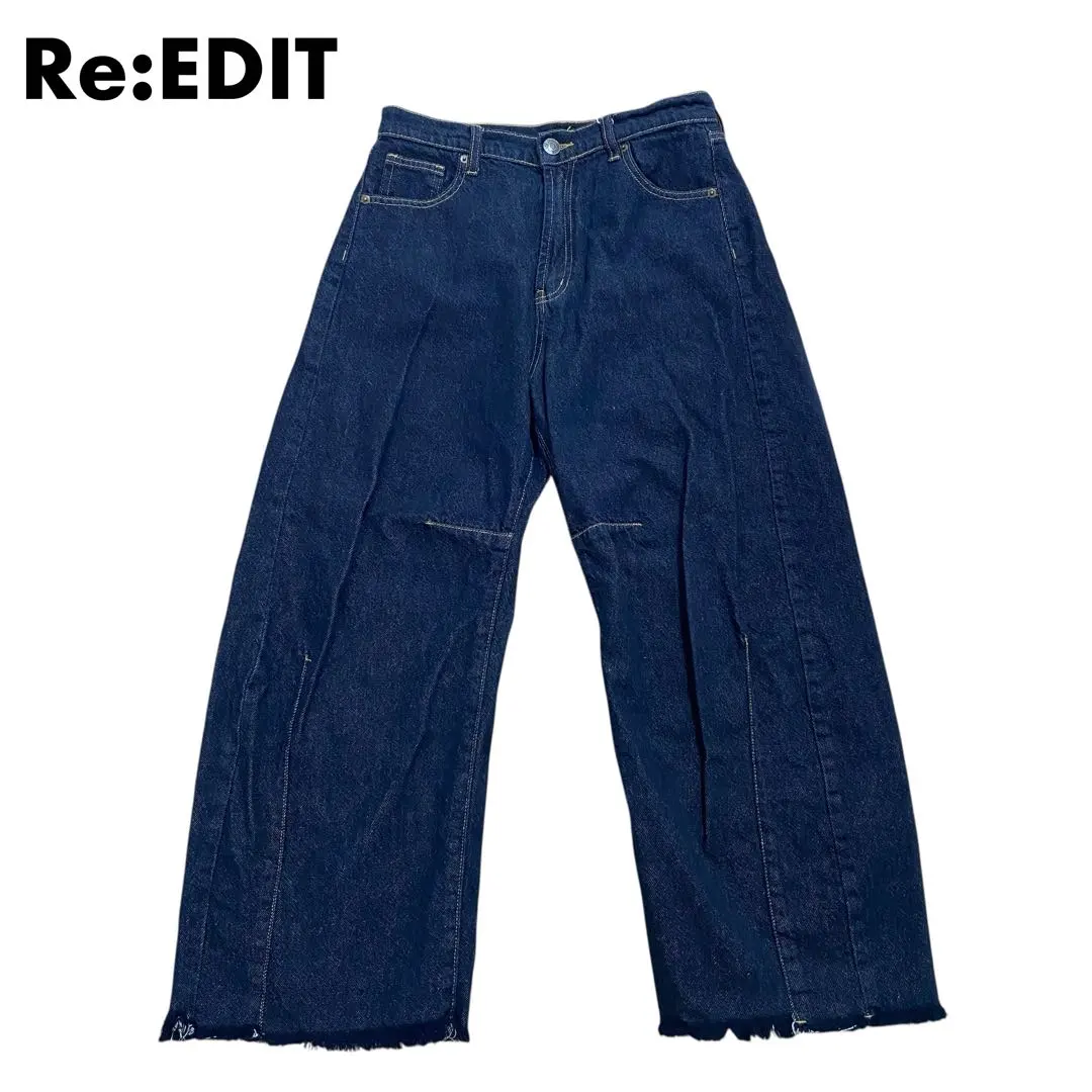 Thumbnail of Re:EDIT Re:EDIT Hem Fringe Curve Denim Pants