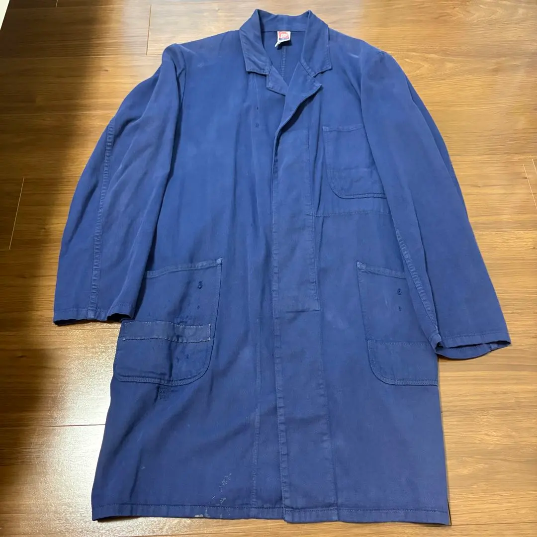 Thumbnail of BP SANFOR Euro Work Coat 46 NAVY Vintage