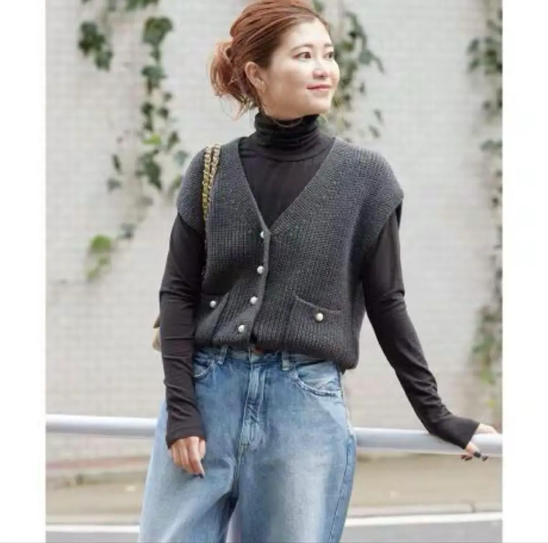 2025年最新】spick and span パールボタン畦ニットベストの人気