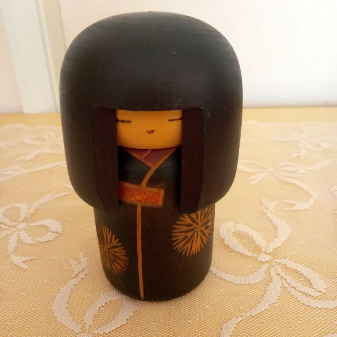 関口三作 こけし 童女 2体 ゼンワールド | 関口三作 | 童女・緑大サイズ