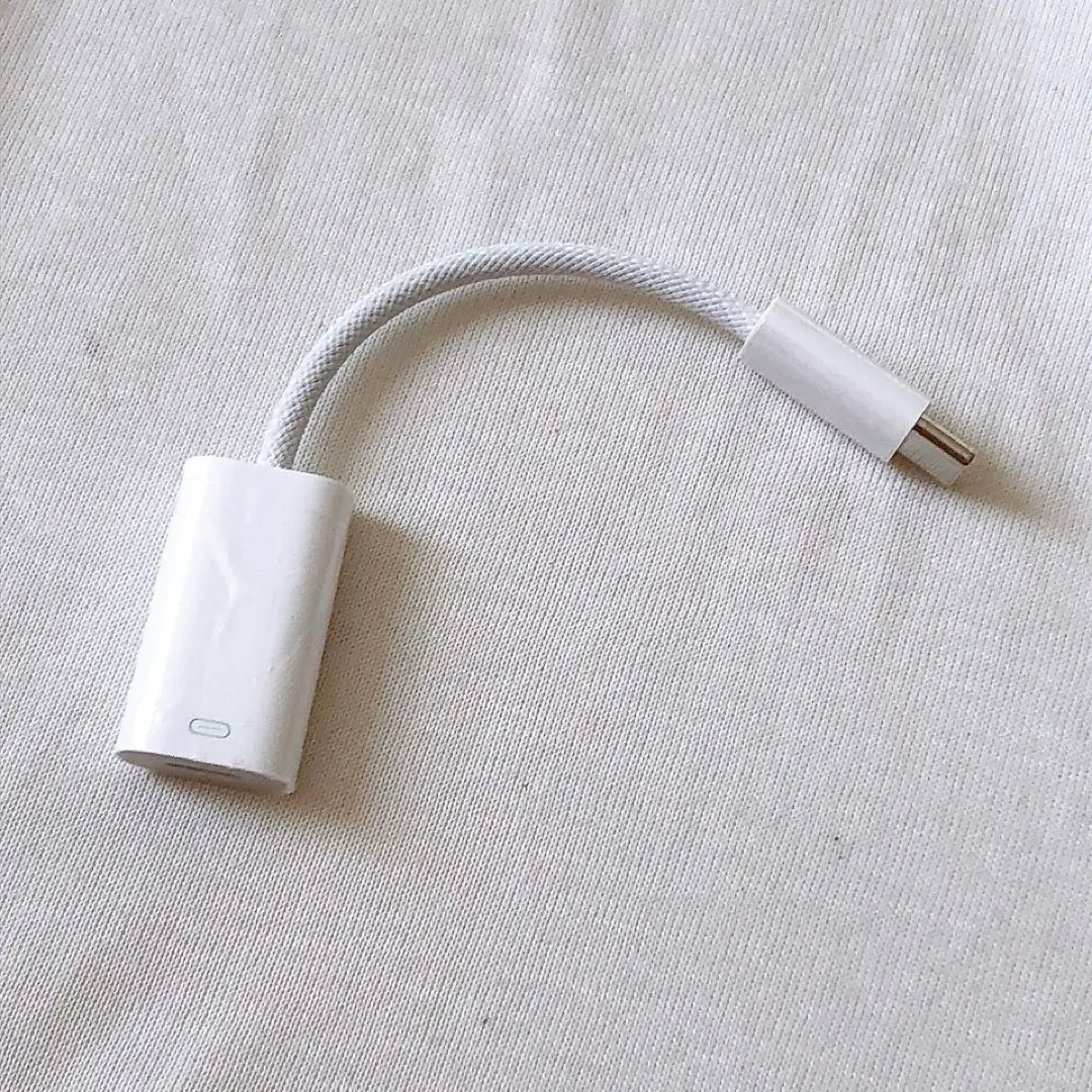 Thumbnail of Lightning to USB-C Adapter Cable, White