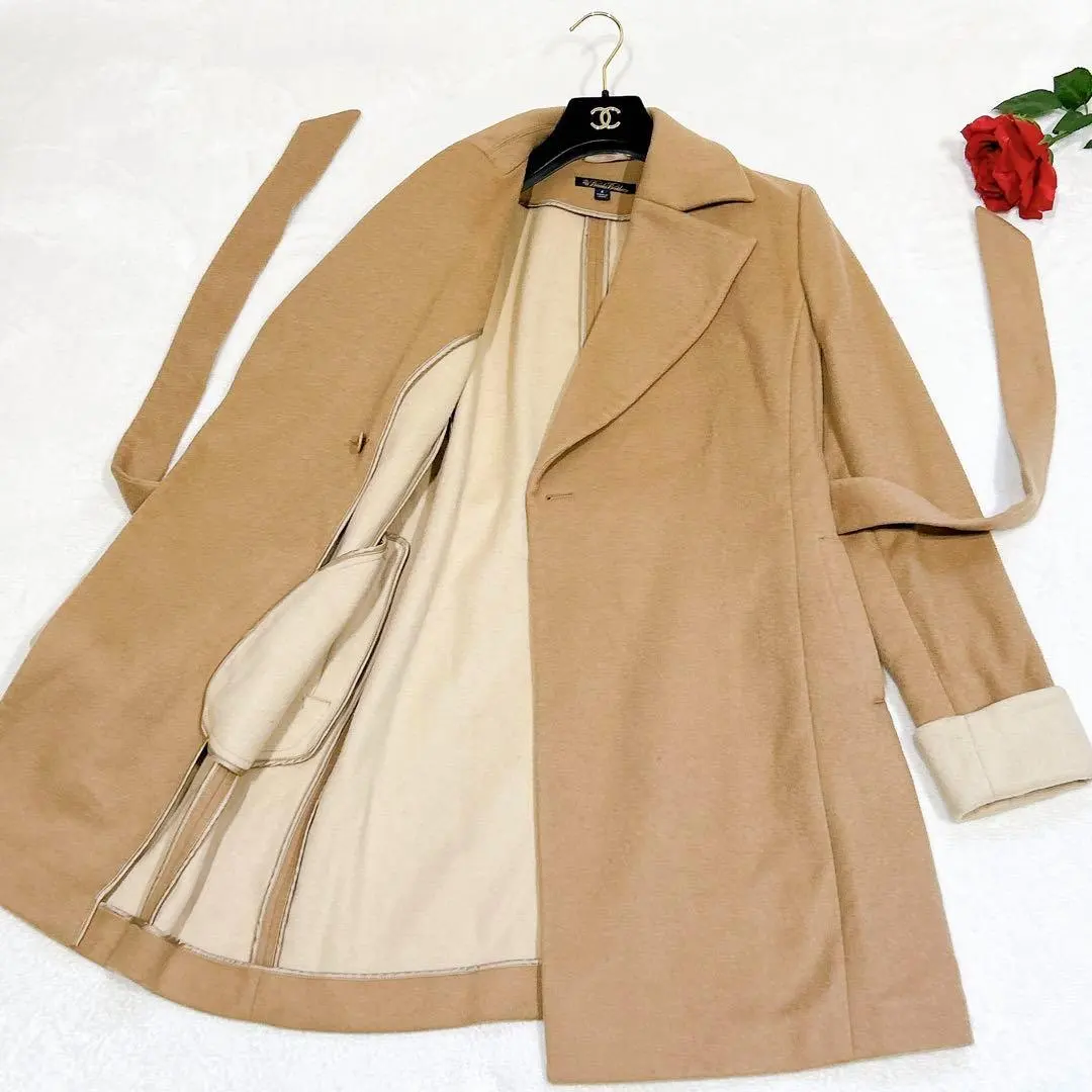 Thumbnail of Brooks Brothers Trench Coat, Size 4, Wool, Cashmere, Camel
