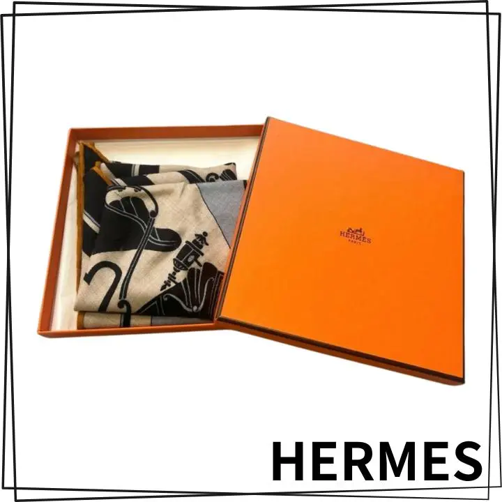 ❤お得なお品❤クリーニング済 カシシル ストール ブルーパープル エルメス ❤お得なお品❤クリーニング済 カシシル ストール ブルー
