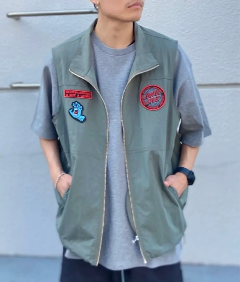SANTA CRUZ ベスト　ベージュ SANTA CRUZ（サンタクルーズ）｜レディースのベスト一覧 - WEAR