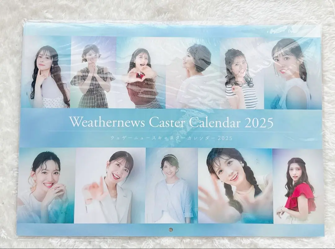 小林李衣奈　直筆サイン色紙　ウェザーニュースキャスターカレンダー2025 小林李衣奈 直筆サイン色紙 ウェザーニュースキャスター