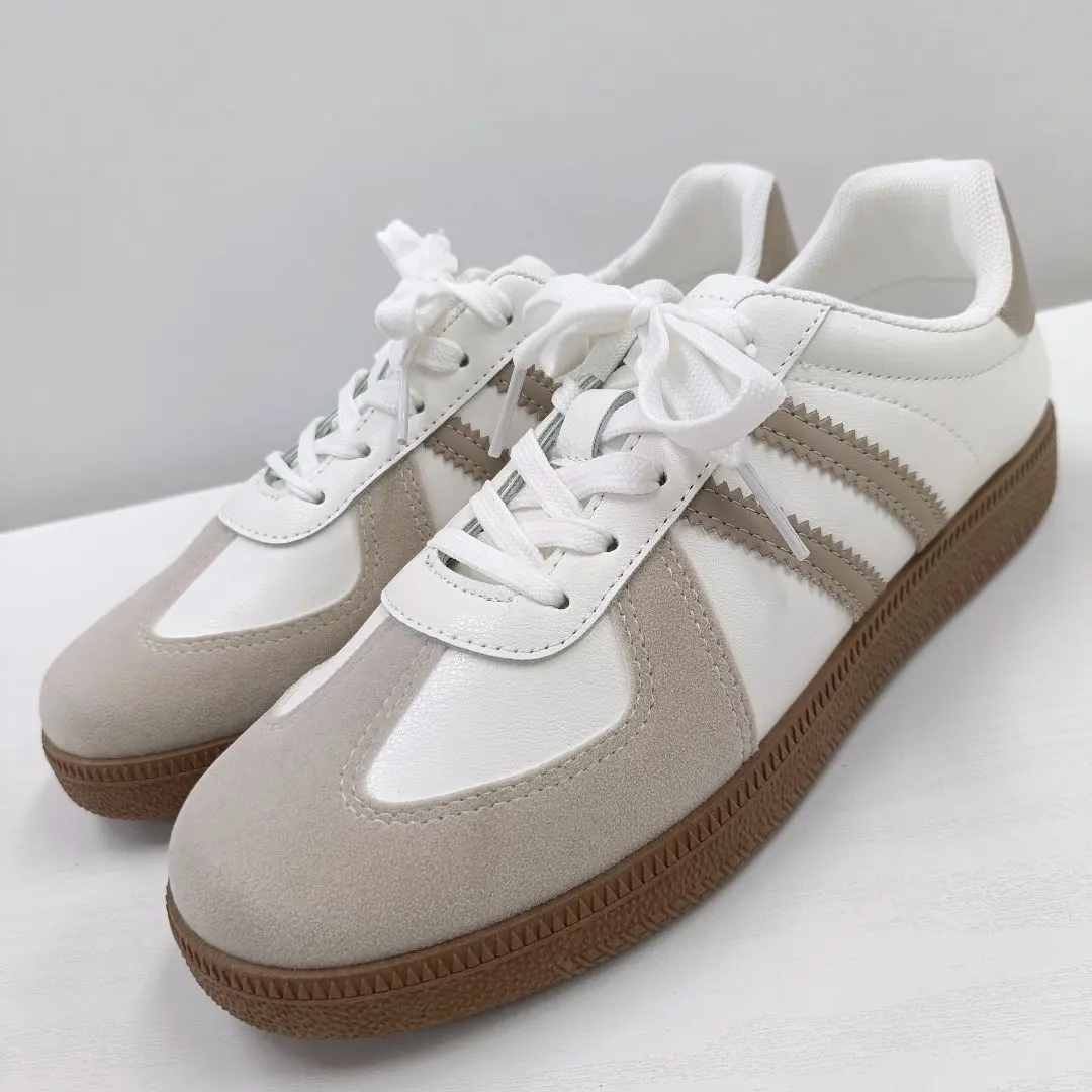 Thumbnail of New★Women's★24.5cm★German Trainer Sneakers Light Brown 3467W