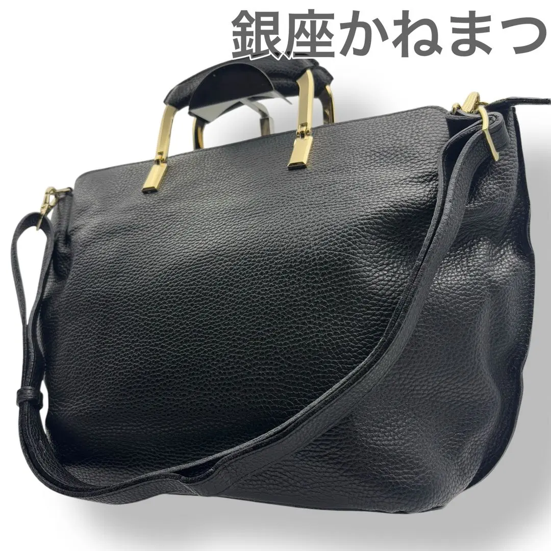 -銀座かねまつ- ショルダーストラップ付きハンドバッグ 2025年最新】銀座かねまつ 付属品：ショルダーストラップ