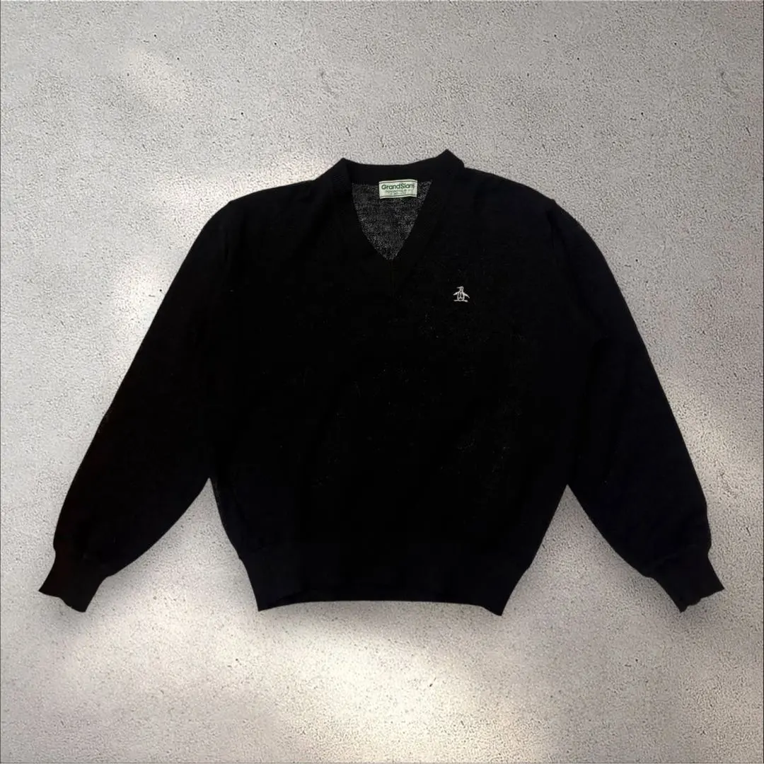 Thumbnail of Grand Slam Munsingwear V-neck sweater, black, A462