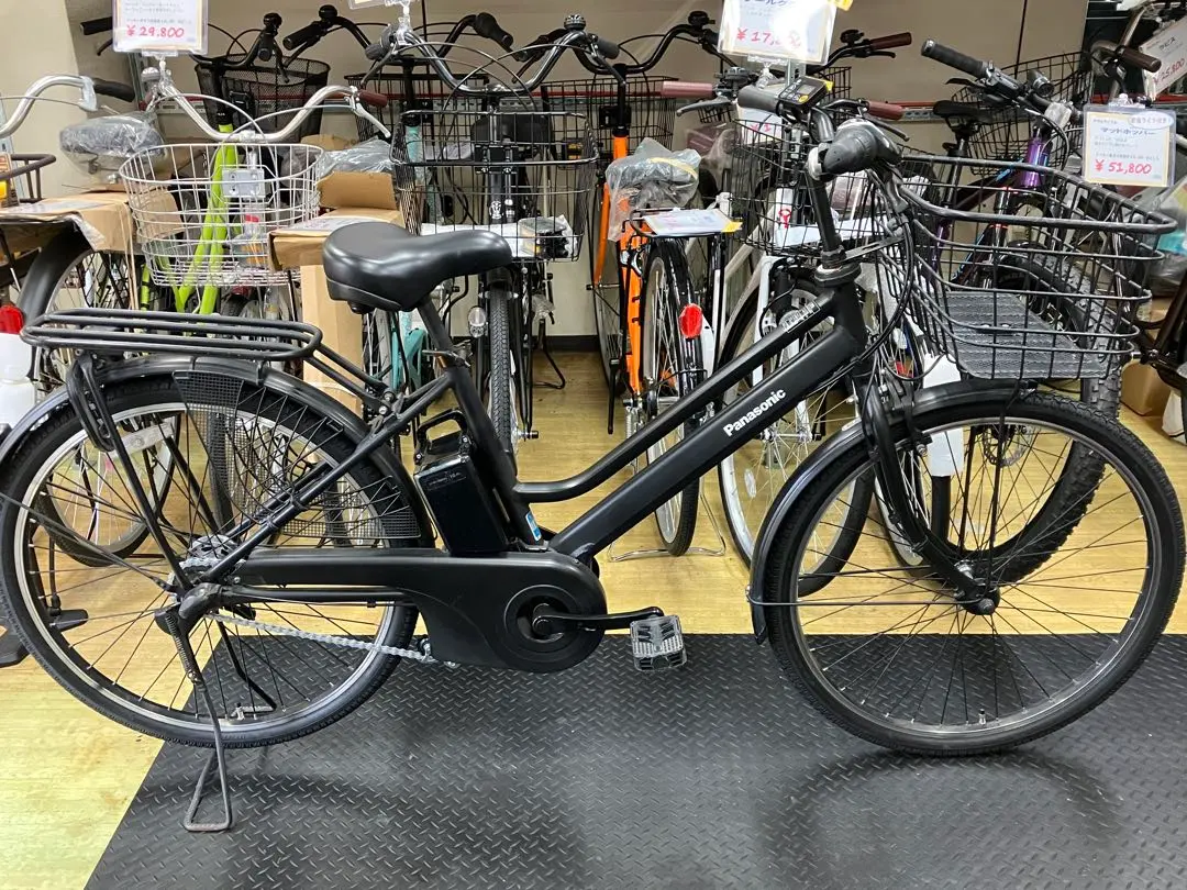 Panasonic - Panasonic 電動アシスト自転車　ティモS26型　黒美品 ティモ・S パナソニック(Panasonic) 電動自転車・電動アシスト