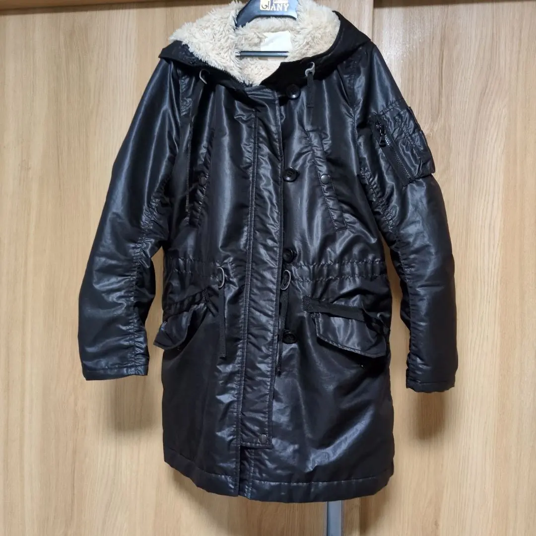 Thumbnail of [100 yen price reduction] [Uniqlo] Hooded Black Military Jacket