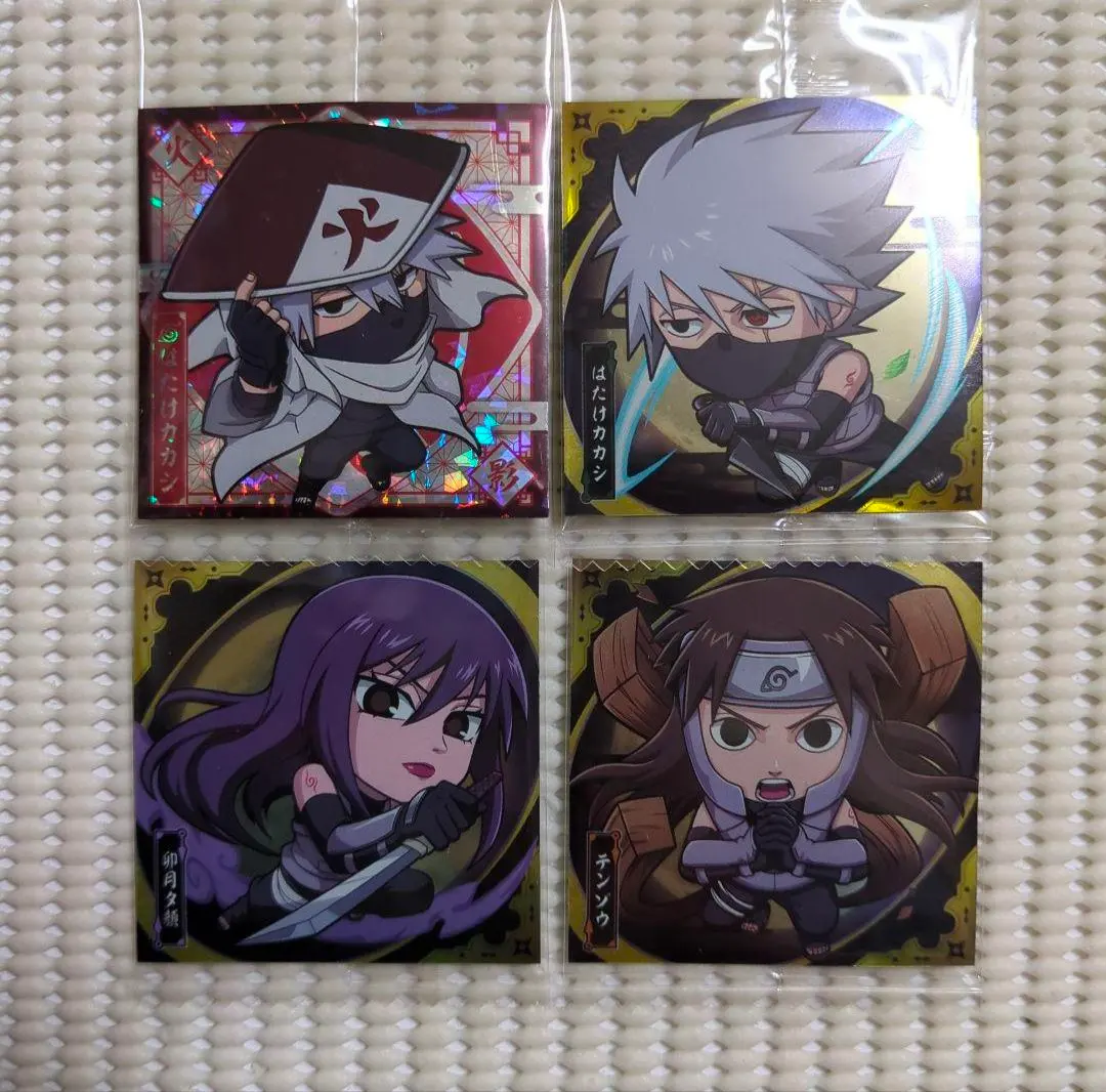 Thumbnail of Naruto Wafer Card 17: Hatake Kakashi, Yugao Uzuki, Tenzo