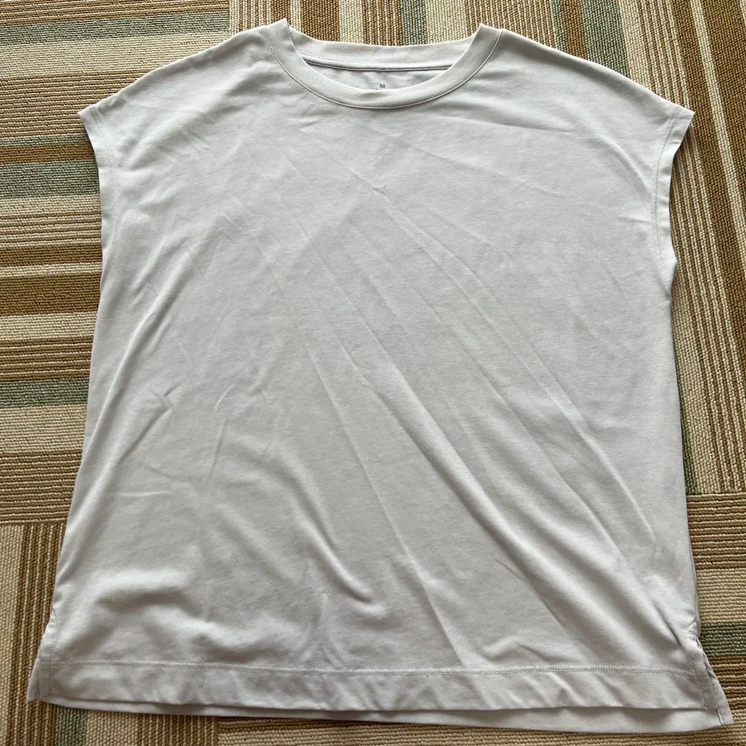 女士 無印良品 白色 無袖 的縮圖