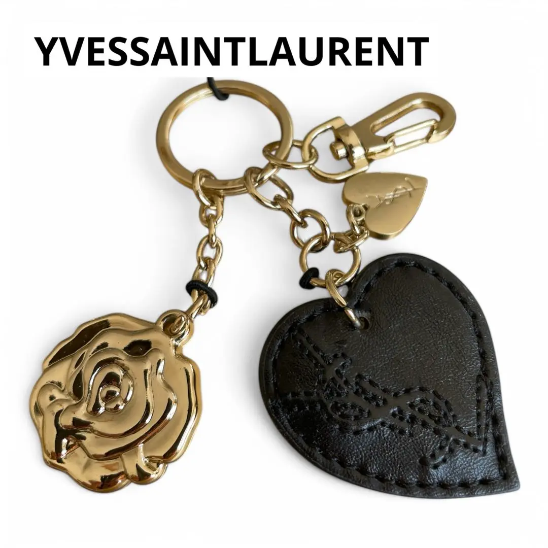 YSL ハート型金色キーホルダー SAINT LAURENT（キーホルダー ・ ゴールド/金色系）のフリマ