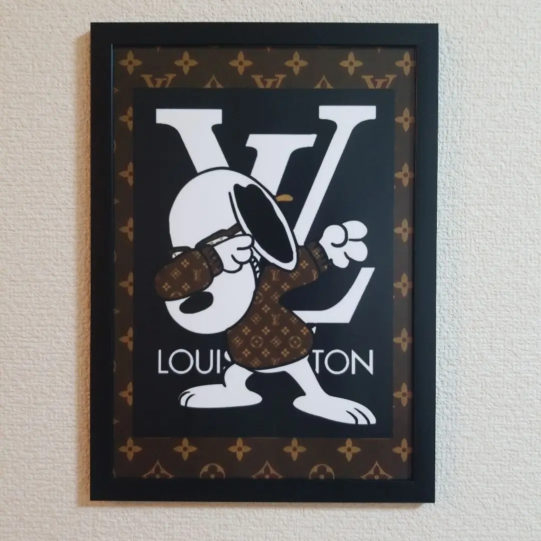 【新品】ルイビトン ✖️スヌーピー　コラボポスター　お店のディスプレイにも最適 LOUIS VUITTON - 【新品】ルイビトン ✖️スヌーピー コラボ