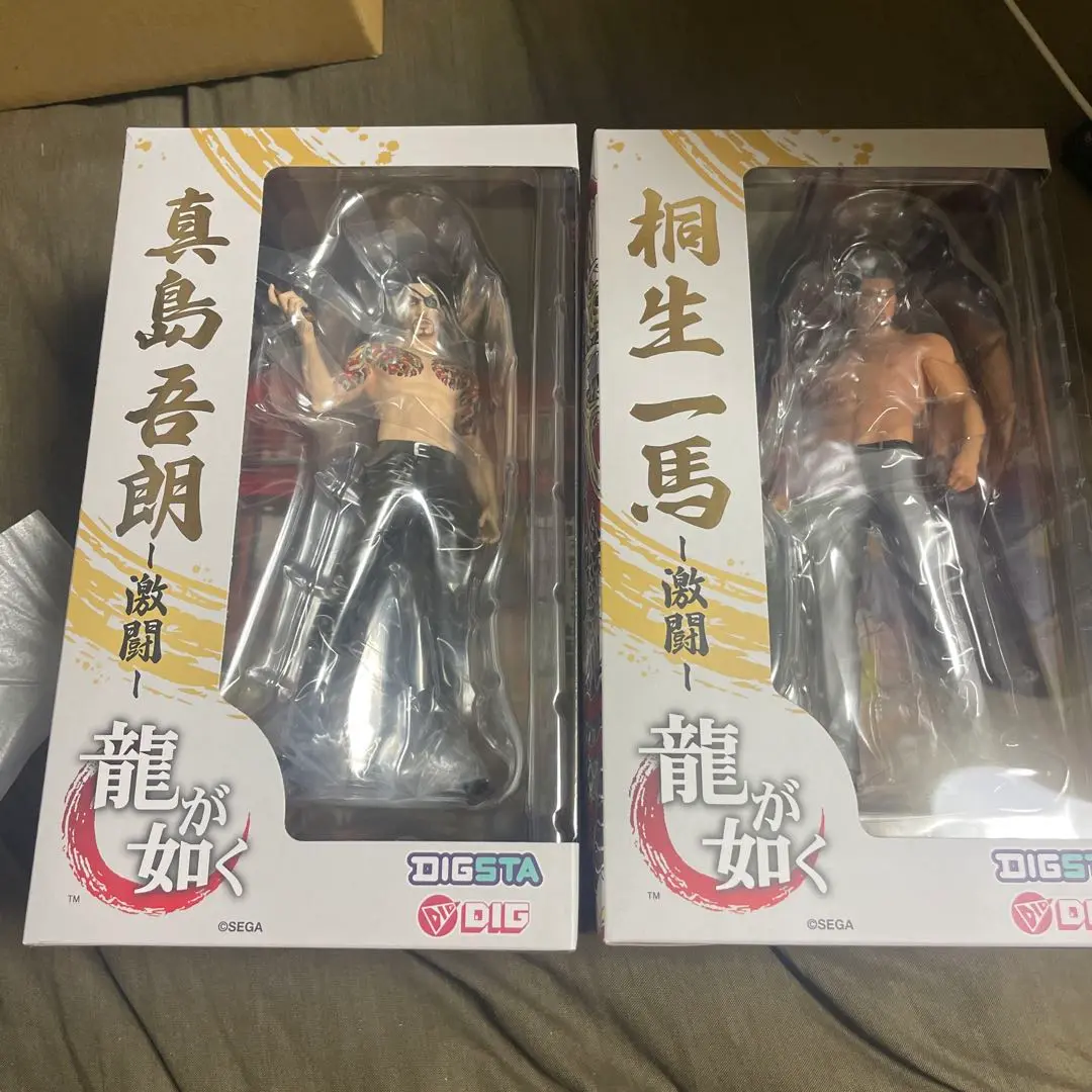 DIGSTA　龍が如く　桐生一馬　真島吾朗　フィギュア　2体セット DIGSTA 龍が如く 桐生一馬 真島吾朗 春日一番フィギュア限定特典