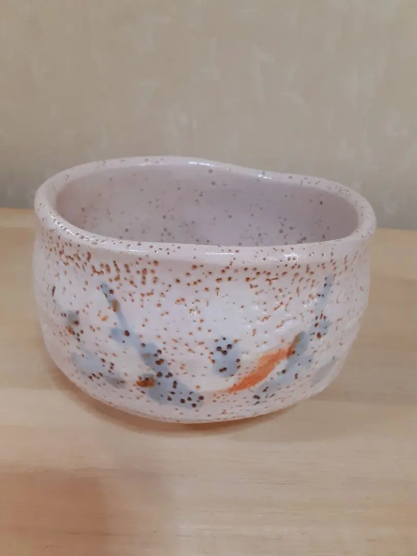 Amazon.co.jp: 秀泉陶苑窯 秀泉 作 鼠志野 夫婦湯吞 茶碗 美濃焼