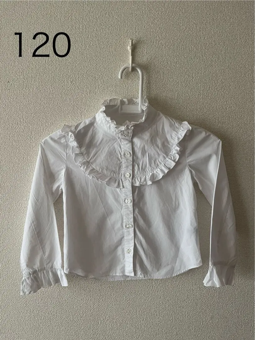 Thumbnail of AZUL by moussy [White Lace Shirt 120] AZUL by moussy