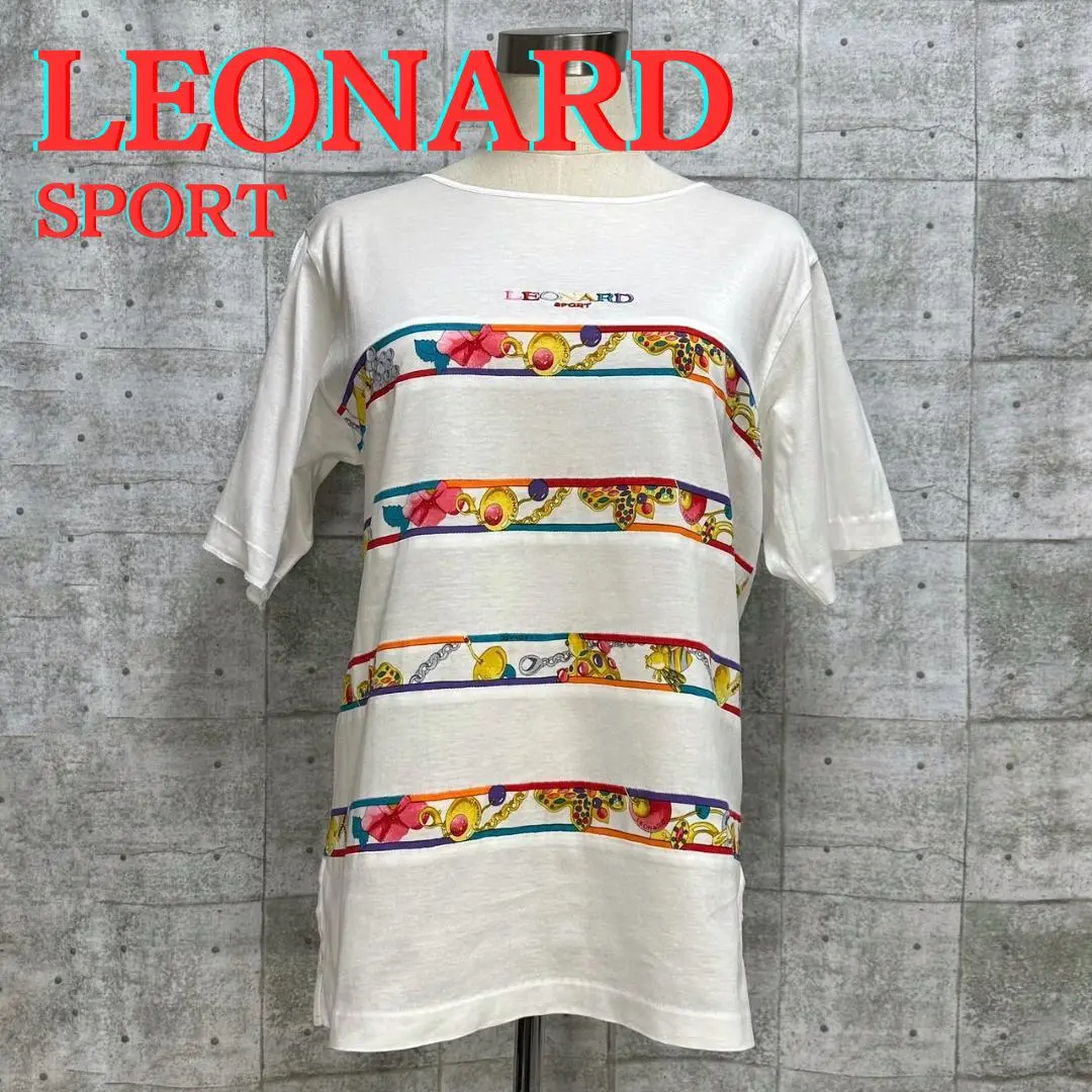 美品♡未着用レオナール 半袖トップスL LEONARD - レオナール LEONARD レディース 半袖 トップス 総柄 L